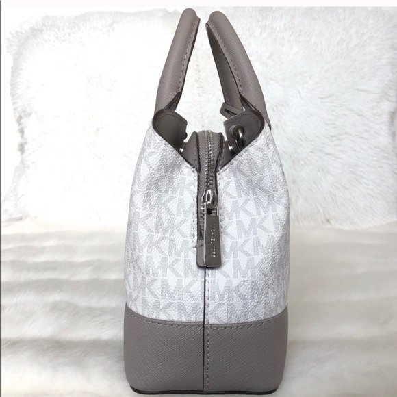 SOLD Michael Kors Monogram Leather Satchel - Picture 6 of 7